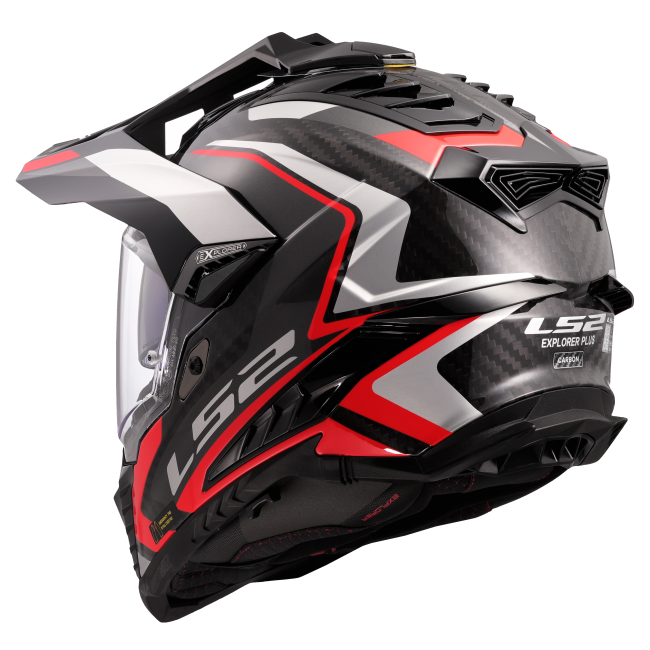 Карбонова Adventure / eндуро / крос каска за мотор LS2 MX701 Explorer C Frontier II Carbon - ECE 22.06