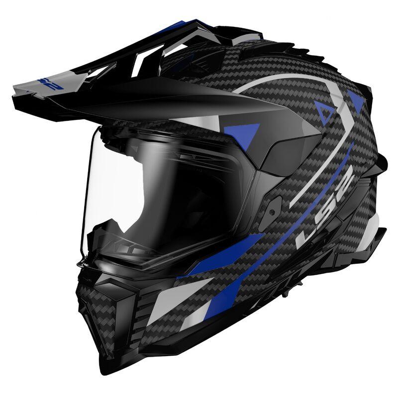 Карбонова Adventure / eндуро / крос каска за мотор LS2 MX701 Explorer Carbon Adventure - ECE 22.06