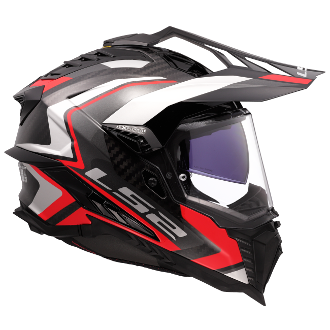 Карбонова Adventure / eндуро / крос каска за мотор LS2 MX701 Explorer C Frontier II Carbon - ECE 22.06