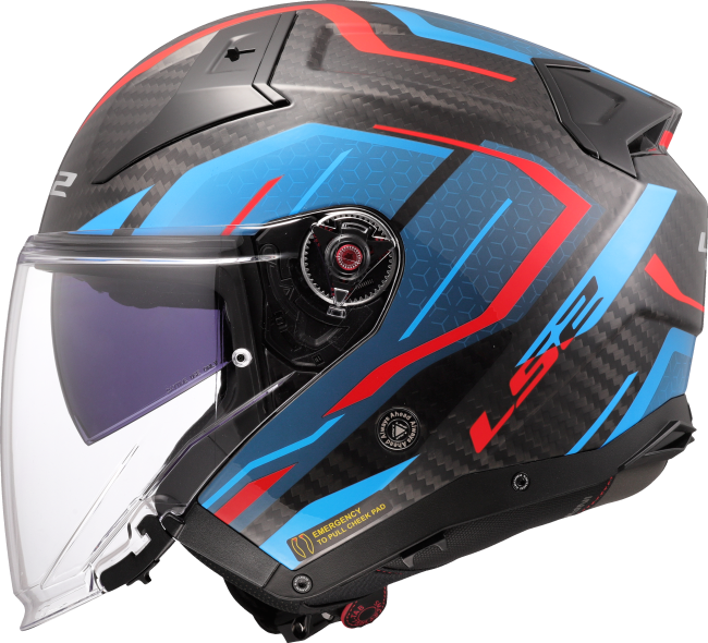 Карбонова мото каска за скутер / чопър LS2 OF603 Infinity II Carbon Urus - ECE 22.06