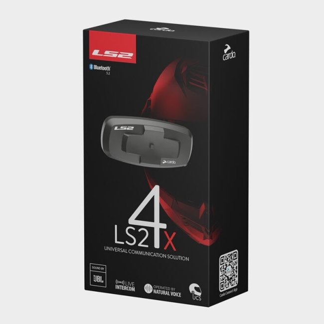 Интегрална мото каска LS2 FF811 Vector II Solid + вградена комуникационна система LS2-4X - ECE 22.06