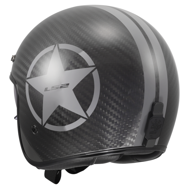 Карбонова мото каска за скутер / чопър LS2 OF601 Bob II Carbon Star - ECE 22.06