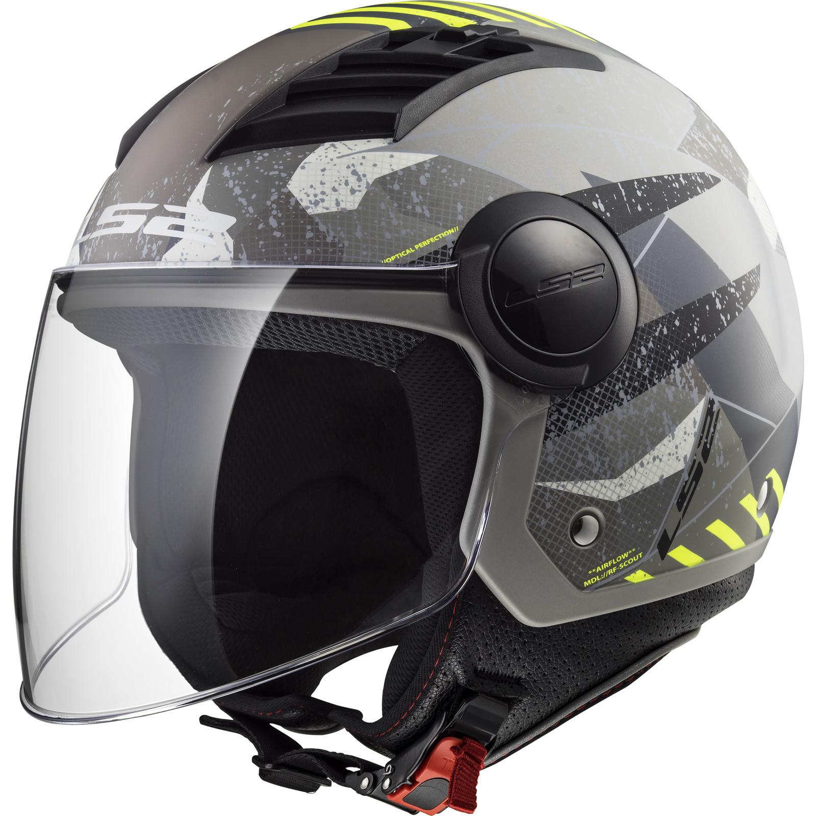 Скутерска мото каска LS2 OF562 Airflow L Camo - ECE 22.05