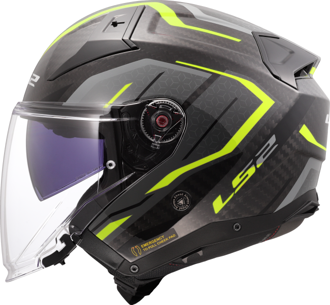 Карбонова мото каска за скутер / чопър LS2 OF603 Infinity II Carbon Urus - ECE 22.06