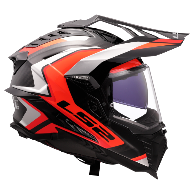 Карбонова Adventure / eндуро / крос каска за мотор LS2 MX701 Explorer C Frontier II Carbon - ECE 22.06