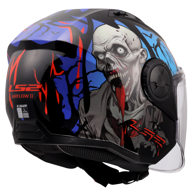 Мото каска за скутер / чопър LS2 OF616 Airflow II Zombie - ECE 22.06