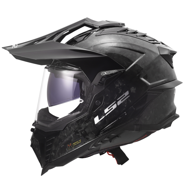 Карбонова Adventure  / ендуро / крос каска за мотор LS2 MX701 Explorer C Carbon Forget - ECE 22.06