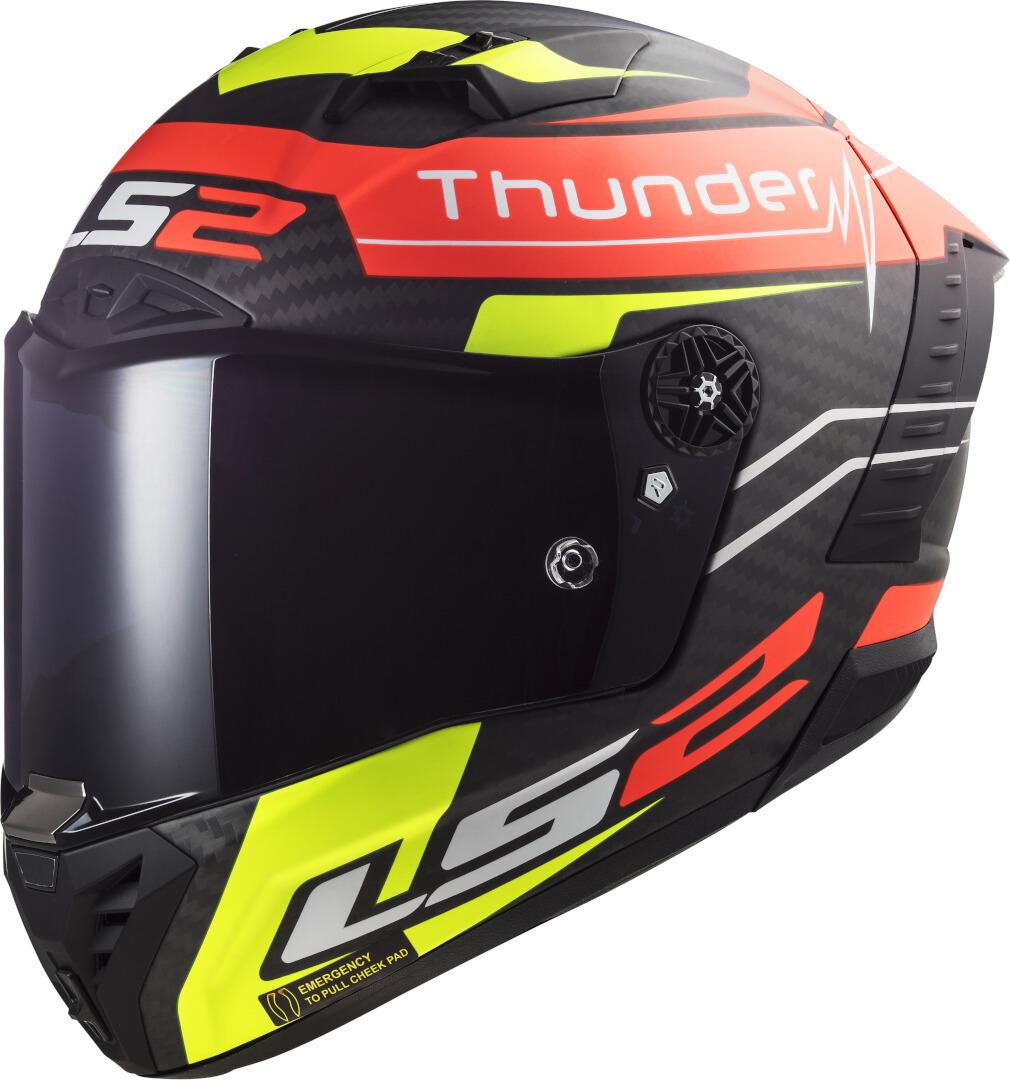 Карбонова интегрална каска - LS2 FF805 Thunder Black Attack - ECE 22.06