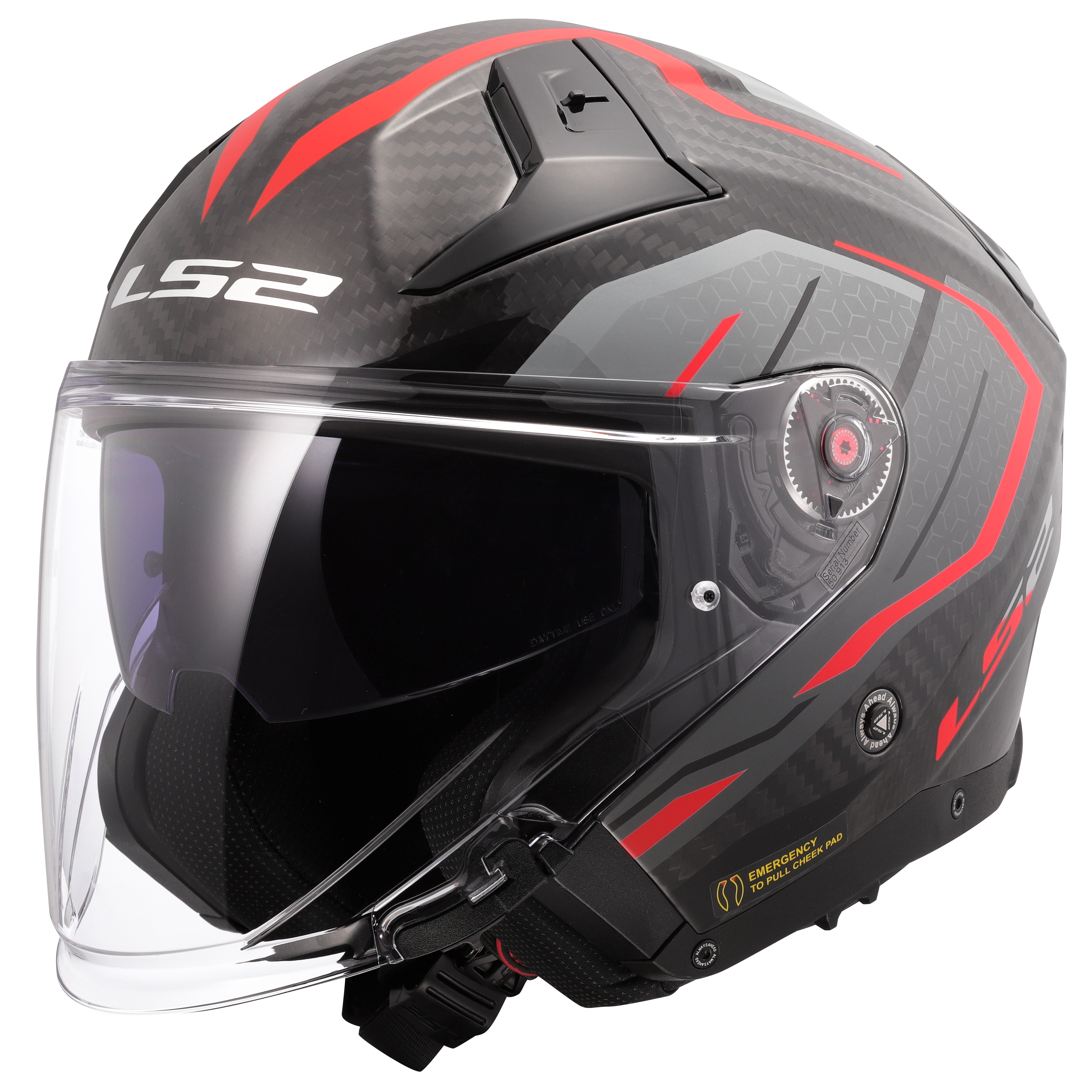 Карбонова мото каска за скутер / чопър LS2 OF603 Infinity II Carbon Urus - ECE 22.06