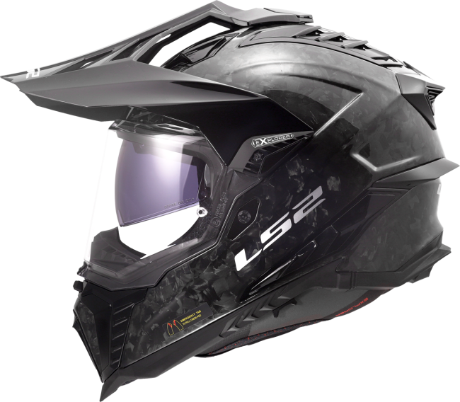 Карбонова Adventure  / ендуро / крос каска за мотор LS2 MX701 Explorer C Carbon Forget - ECE 22.06