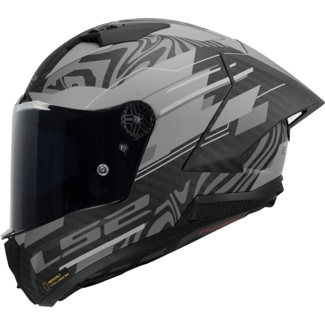 Карбонова интегрална мото каска LS2 FF805 Thunder GP Aero Polar Carbon - ECE 22.06