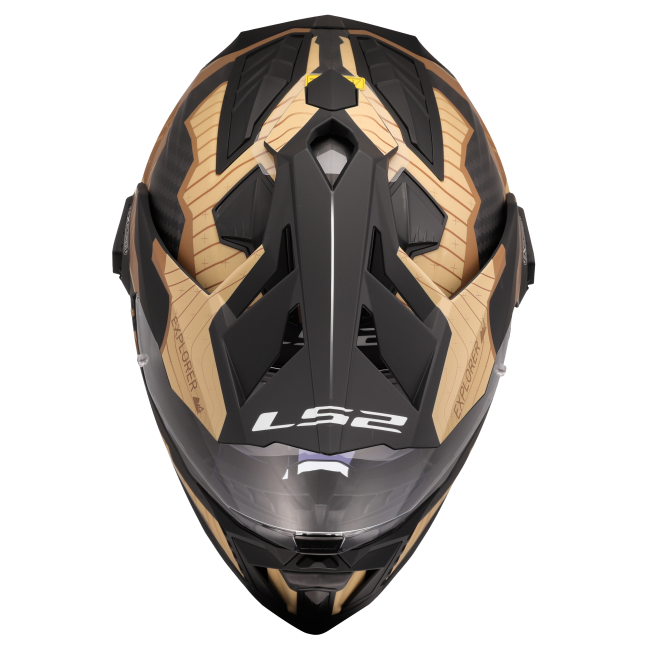 Карбонова Adventure / eндуро / крос каска за мотор LS2 MX701 Explorer Carbon Trick - ECE 22.06