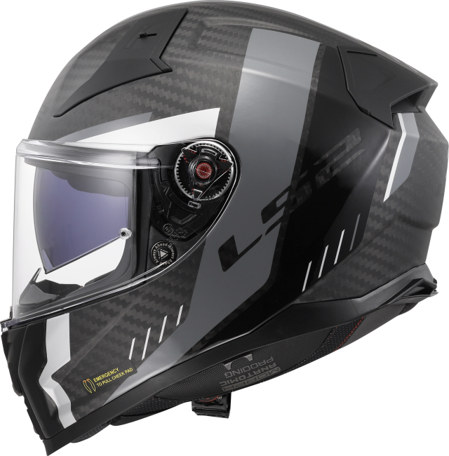 Карбонова интегрална мото каска  LS2 FF811 Vector II Carbon Grid - ECE 22.06