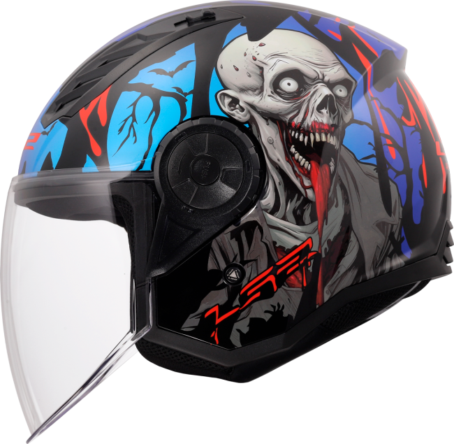 Мото каска за скутер / чопър LS2 OF616 Airflow II Zombie - ECE 22.06