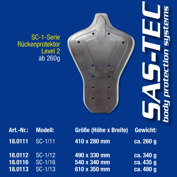 Протектор за гръб SAS - TEC SC-1/11