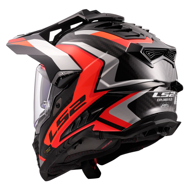 Карбонова Adventure / eндуро / крос каска за мотор LS2 MX701 Explorer C Frontier II Carbon - ECE 22.06