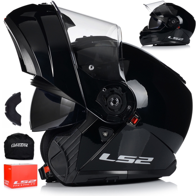 Модуларна / отваряема мото каска LS2 FF908 Strobe II Solid - ECE 22.06