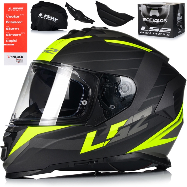 Интегрална  мото каска LS2 FF800 Storm II Nerve - ECE 22.06