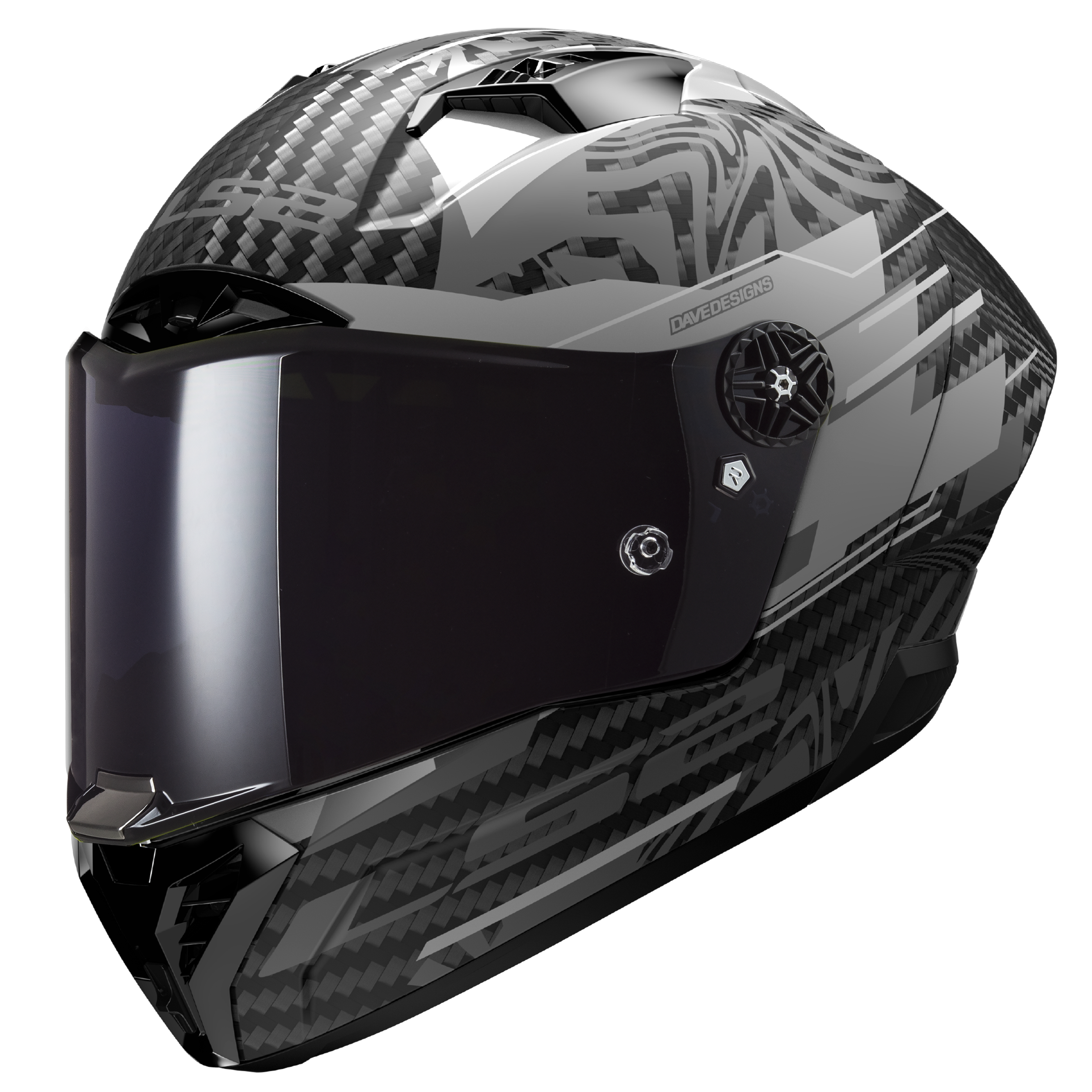 Карбонова интегрална мото каска LS2 FF805 Thunder GP Aero Polar Carbon - ECE 22.06