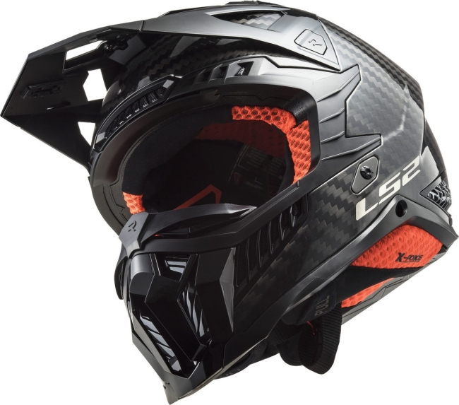 Карбонова ендуро / крос / мх каска за мотор LS2 MX703 X-Force Solid - ECE 22.06
