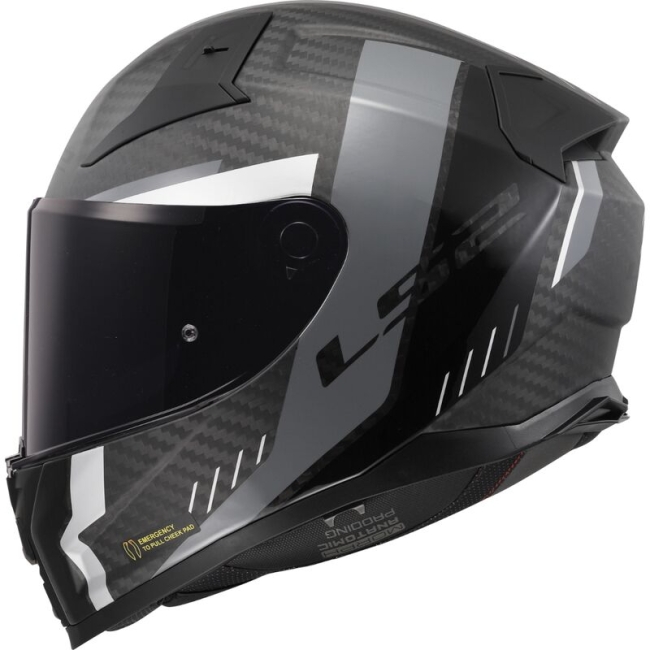 Карбонова интегрална мото каска  LS2 FF811 Vector II Carbon Grid - ECE 22.06