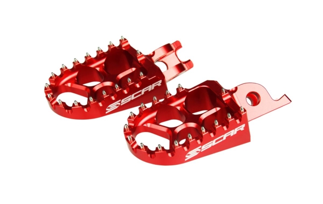 FOOTPEGS EVO SCAR RED
