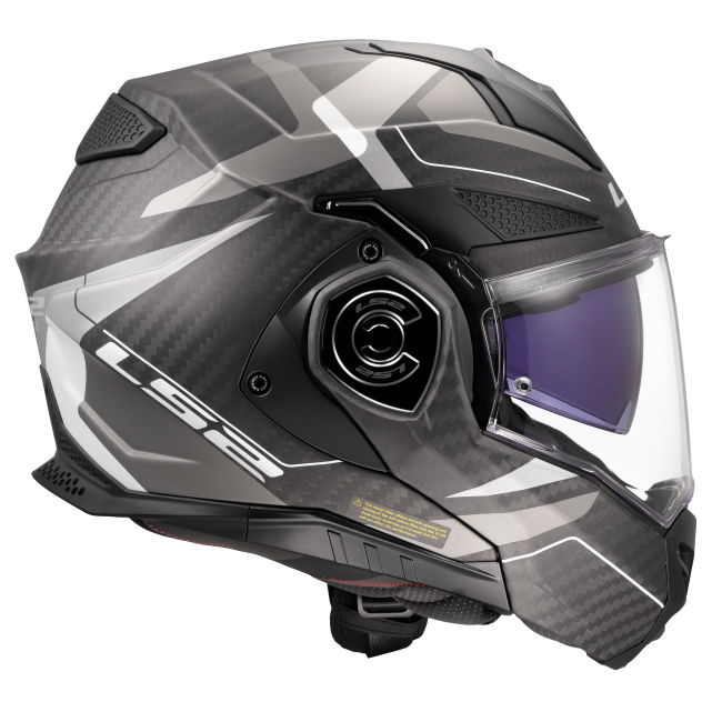Карбонова модуларна / отваряема мото каска LS2 FF901 Advant X Carbon Horizon - ECE 22.06