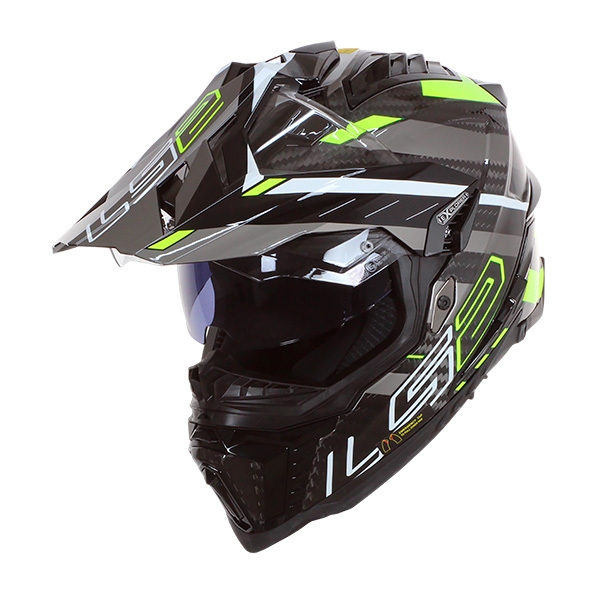 Карбонова Adventure / eндуро / крос каска за мотор LS2 MX701 Explorer Carbon Edge - ECE 22.06