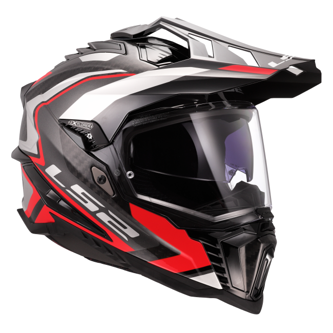 Карбонова Adventure / eндуро / крос каска за мотор LS2 MX701 Explorer C Frontier II Carbon - ECE 22.06