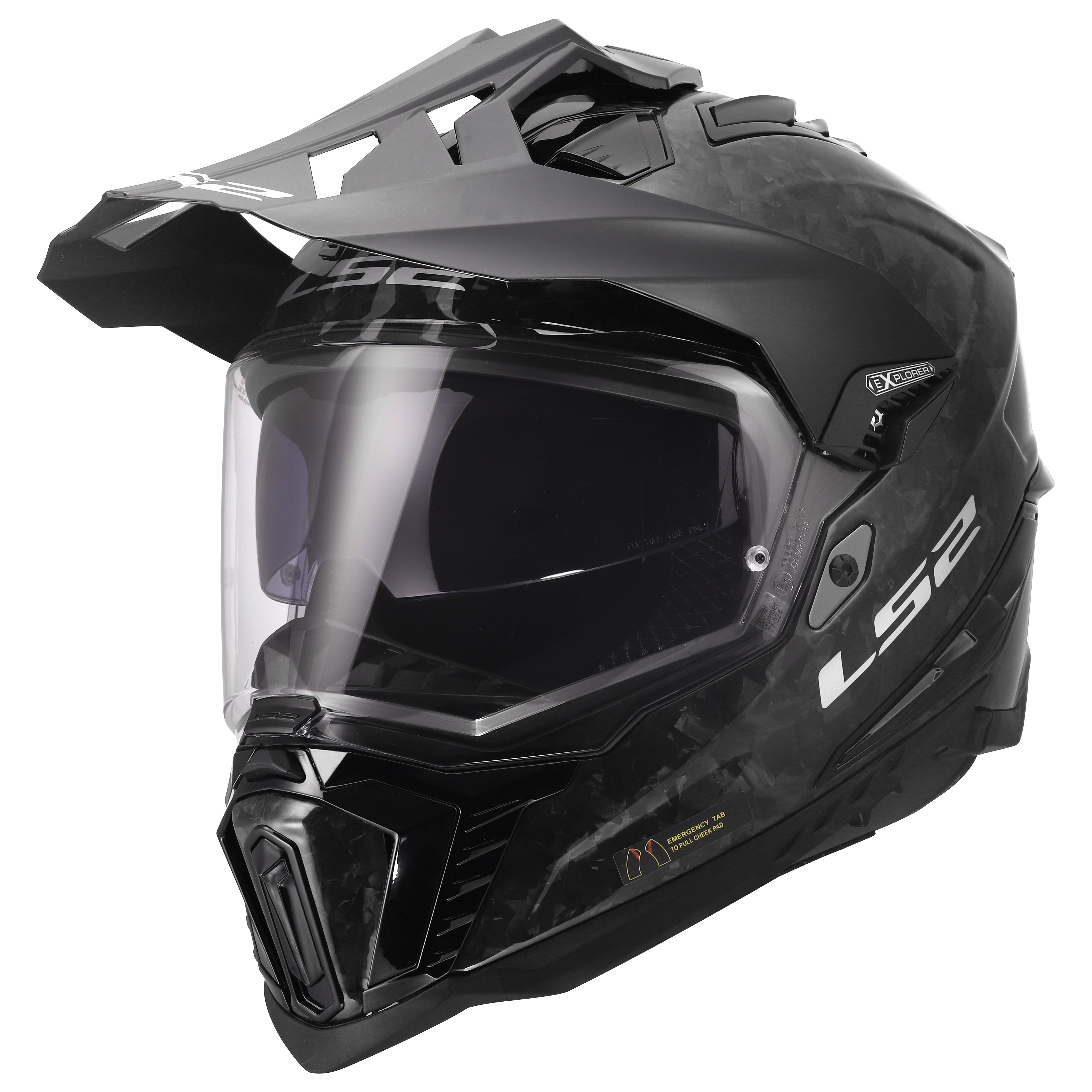 Карбонова Adventure  / ендуро / крос каска за мотор LS2 MX701 Explorer C Carbon Forget - ECE 22.06